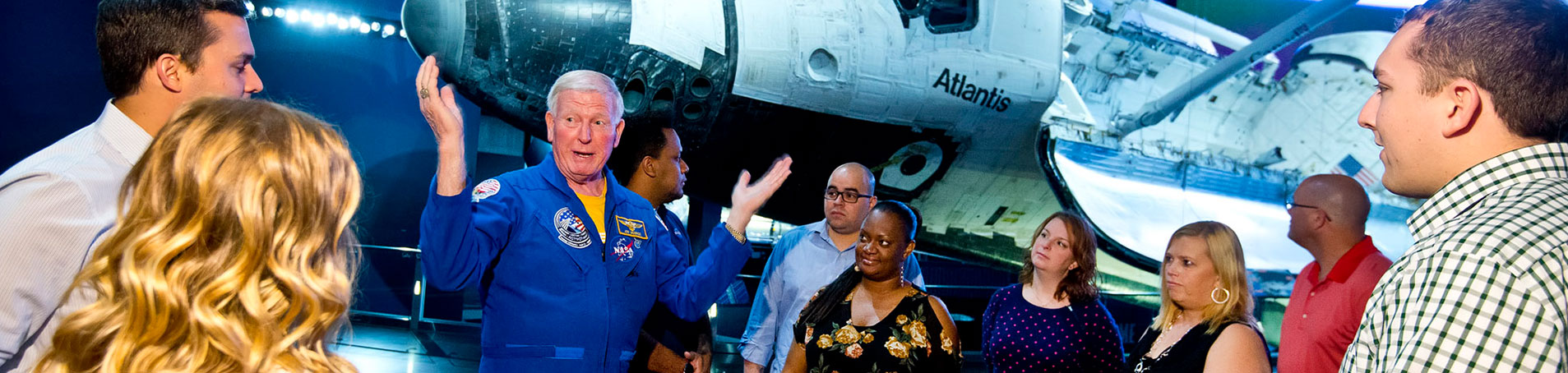Include a unique experiences in your corporate event, such as a private tour with an astronaut.
