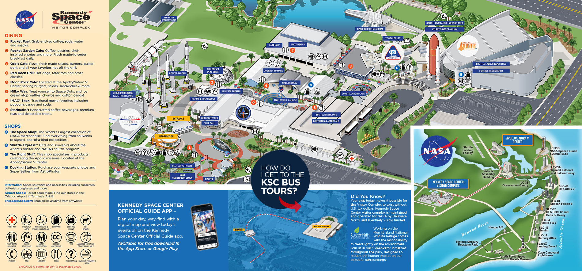 Kennedy Space Center Visitor Complex Map