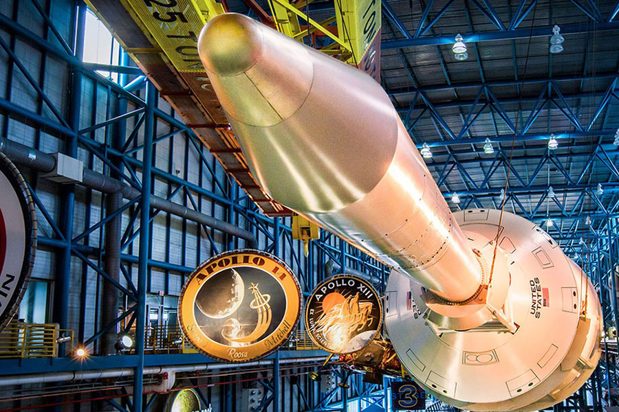 Saturn V moon rocket at Kennedy Space Center Visitor Complex