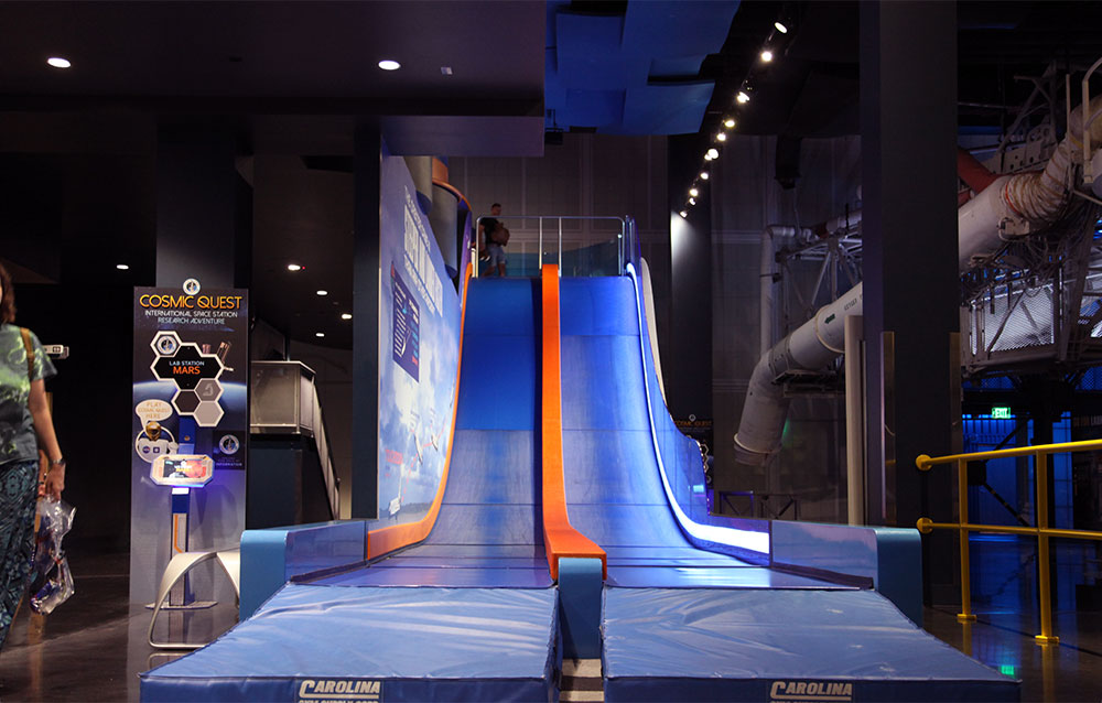 Front view of the Atlantis slide
