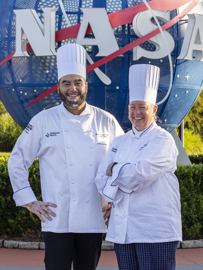 Chef Israel Arroyo (left), Chef Gidget Wickham (right)