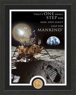 Apollo Moon landing souvenir coin