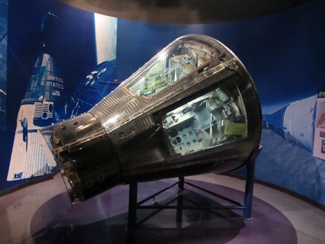 Gemini 9 spacecraft at Kennedy Space Center Visitor Complex, in Heroes and Legends 