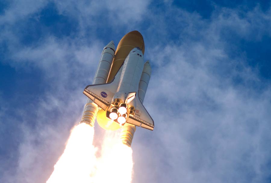 space shuttle re entry angle