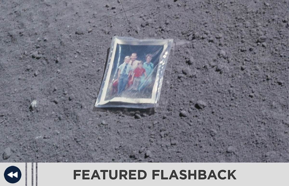 Apollo 16 lunar module pilot Charlie Duke took a family snapshot to the moon .