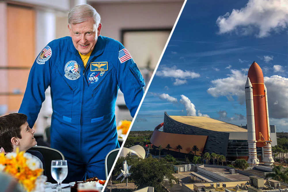 The fun learning doesn't stop! Many exhibits and attractions are available during the government shutdown, include the Space Shuttle Atlantis exhibit and Dine with an Astronaut.