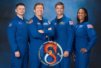 NASA Crew-8 Portrait with mission patch