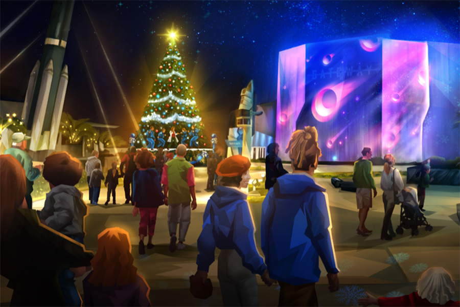 Gateway: The Deep Space Launch Complex® with Christmas Tree rendering