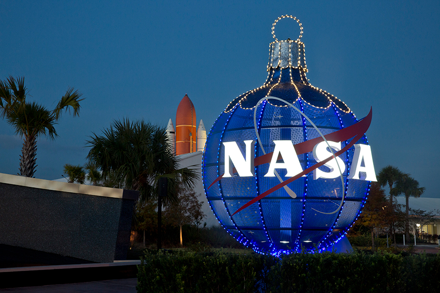 Holidays in Space NASA meatball ornament