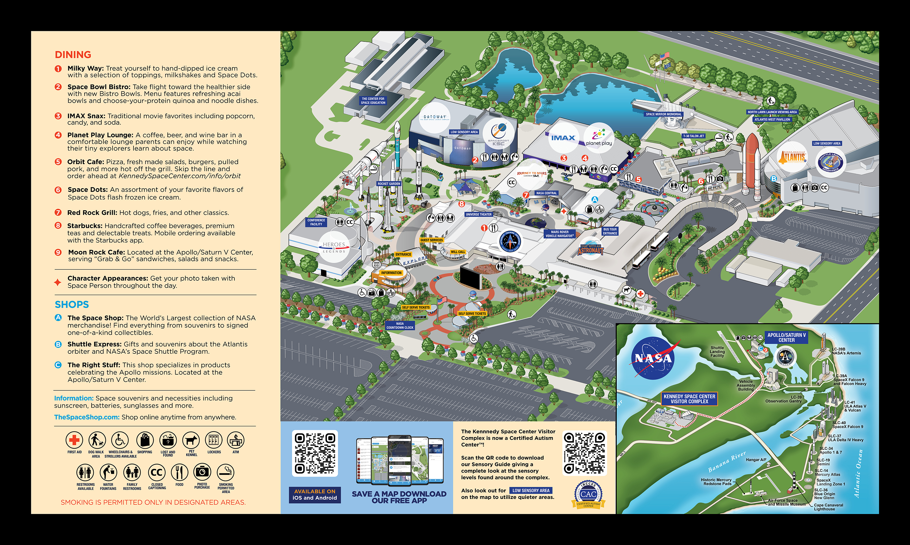Kennedy Space Center Visitor Complex Maps