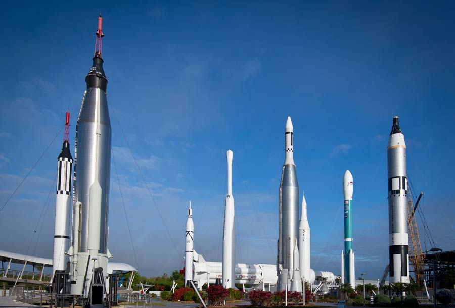 Jardim de foguetes do Kennedy Space Center